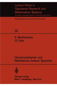 Homomorphismen Und Reduktionen Linearer Sprachen