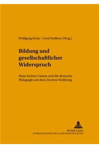 Bildung Und Gesellschaftlicher Widerspruch