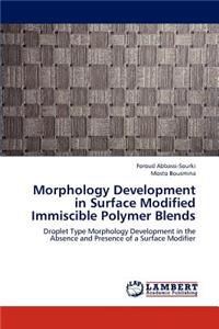 Morphology Development in Surface Modified Immiscible Polymer Blends