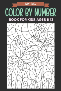 My Big Color By Number Book For Kids Ages 8-12
