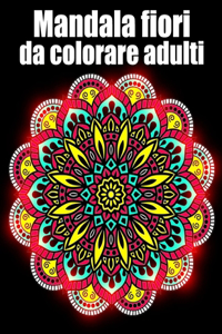Mandala fiori da colorare adulti
