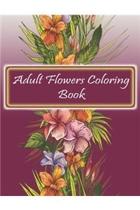 Adults flower coloring Book