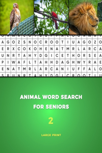 Animal Word Search for Seniors Large Print