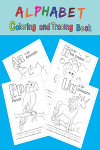 Alphabet Coloring And Tracing Book