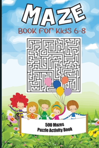 Mazes Book for kids 6-8