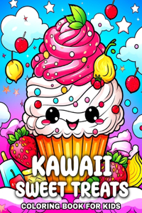 Sweet Treats Kawaii Coloring Book for Kids