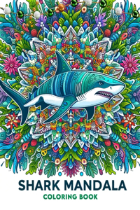 Shark Mandala coloring book