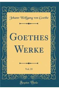 Goethes Werke, Vol. 35 (Classic Reprint)