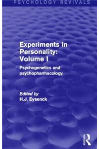 Experiments in Personality: Volume 1 (Psychology Revivals)