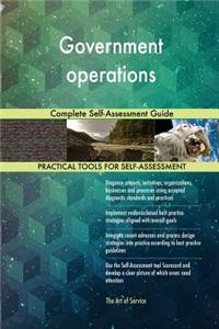 Government operations Complete Self-Assessment Guide