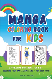 Manga Coloring Book for Kids