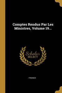 Comptes Rendus Par Les Ministres, Volume 19...