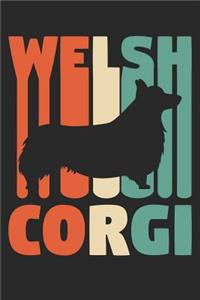 Vintage Welsh Corgi Notebook - Gift for Welsh Corgi Lovers - Welsh Corgi Journal