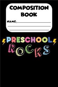 Composition Book Preschool Rocks