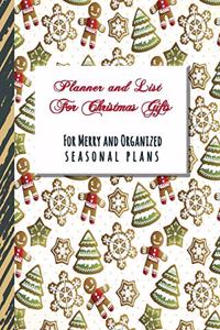 Planner and List for Christmas Gifts