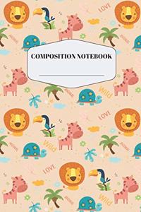 Jungle Lion Composition Notebook