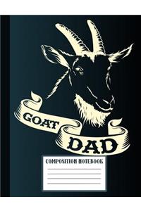 Composition Notebook Goat Dad