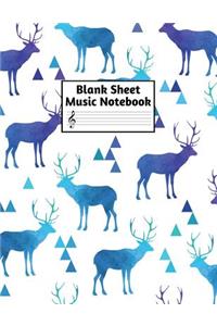 Blank Sheet Music Notebook