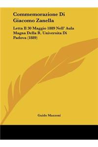 Commemorazione Di Giacomo Zanella