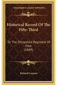 Historical Record of the Fifty-Third
