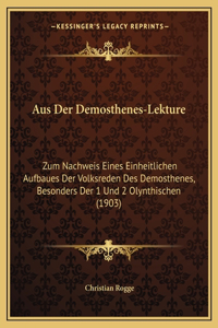 Aus Der Demosthenes-Lekture