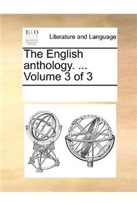 The English anthology. ... Volume 3 of 3