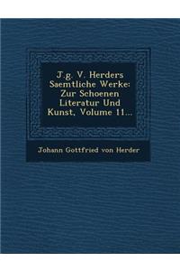 J.G. V. Herders Saemtliche Werke