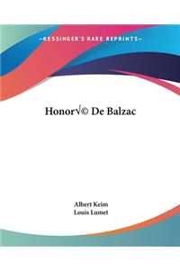 Honoré De Balzac
