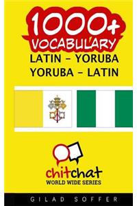 1000+ Latin - Yoruba Yoruba - Latin Vocabulary