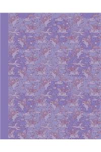 Journal: Baby Pegasus (Purple) 8x10 - Graph Journal - Journal with Graph Paper Pages, Square Grid Pattern