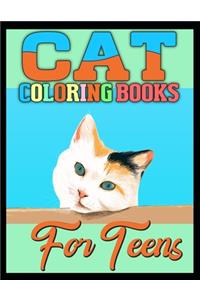 cat coloring books for Teens