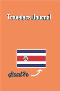 Travelers Journal - Road To Costa Rica Notebook Birthday Gift