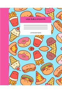 Wide Ruled Notebook Composition Book