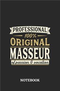 Professional Original Masseur Notebook of Passion and Vocation