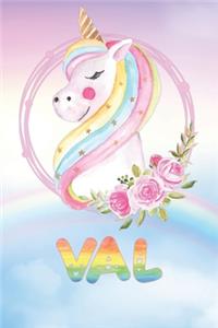 Val: Want To Give Val A Unique Memory & Emotional Moment? Show Val You Care With This Personal Custom Named Gift With Val's Very Own Unicorn Custom Named