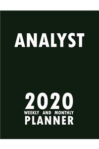 Analyst 2020 Weekly and Monthly Planner