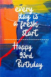 Every day is a fresh start Happy 93rd Birthday