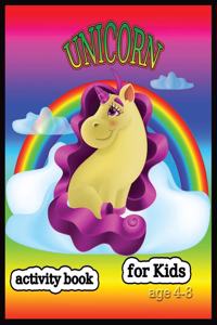 Unicorn Activity book for kids age 4-8