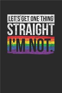 Let's Get One Thing Straight, I'm Not