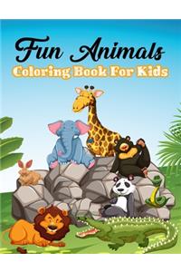 Fun Animals coloring book for Kids