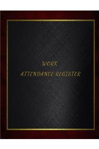 Work Attendance Register