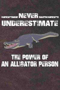 Never Underestimate The Power Of An Alligator Person