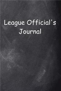 League Official's Journal Chalkboard Design