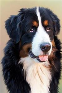 Beautiful Profile of a Bernese Mountain Dog Journal
