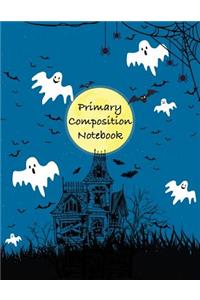 Primary Composition Notebook: For Girls Handwriting Notebook Top Line, Dashed Midline, and Baseline Guides for Kindergarten, 1st, & 2nd Graders