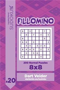 Sudoku Fillomino - 200 Normal Puzzles 8x8 (Volume 20)