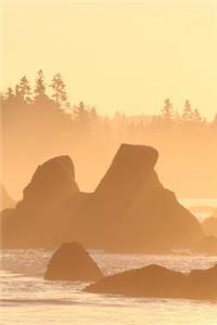 2019 Weekly Planner Misty Foggy Sunrise Beach Ocean Shoreline 134 Pages