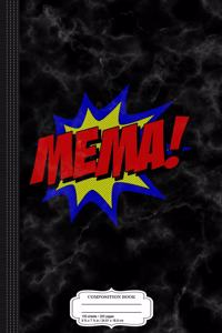 Mema Comic Book Composition Notebook