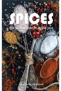 Spices Pocket Monthly Planner 2018