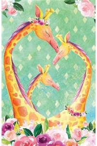 Bullet Journal for Animal Lovers Giraffes in Flowers